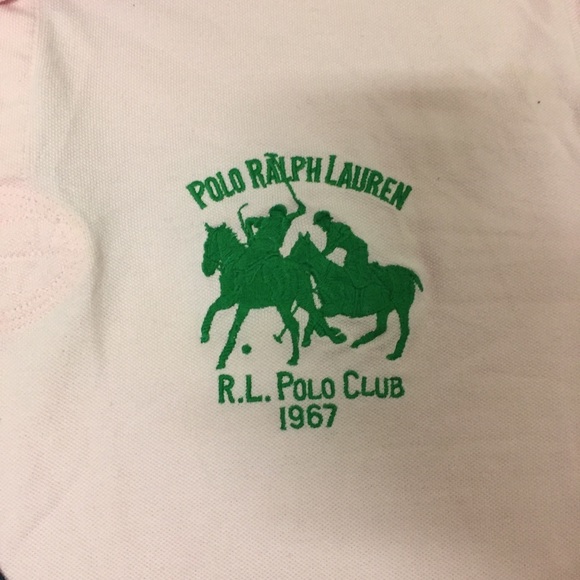 Men’s polo by Ralph Lauren size xl pink blue vntg - Picture 2 of 7